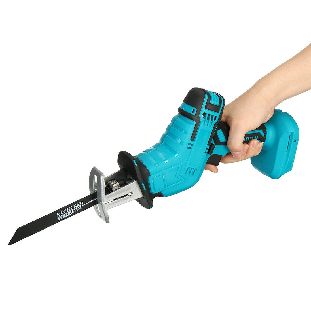 18V Cordless Handheld Electric Reciprocating Saw 0-3000rpm,min Electric Saber Saw With 4 Pcs Saw Blades Adapted To Image 6