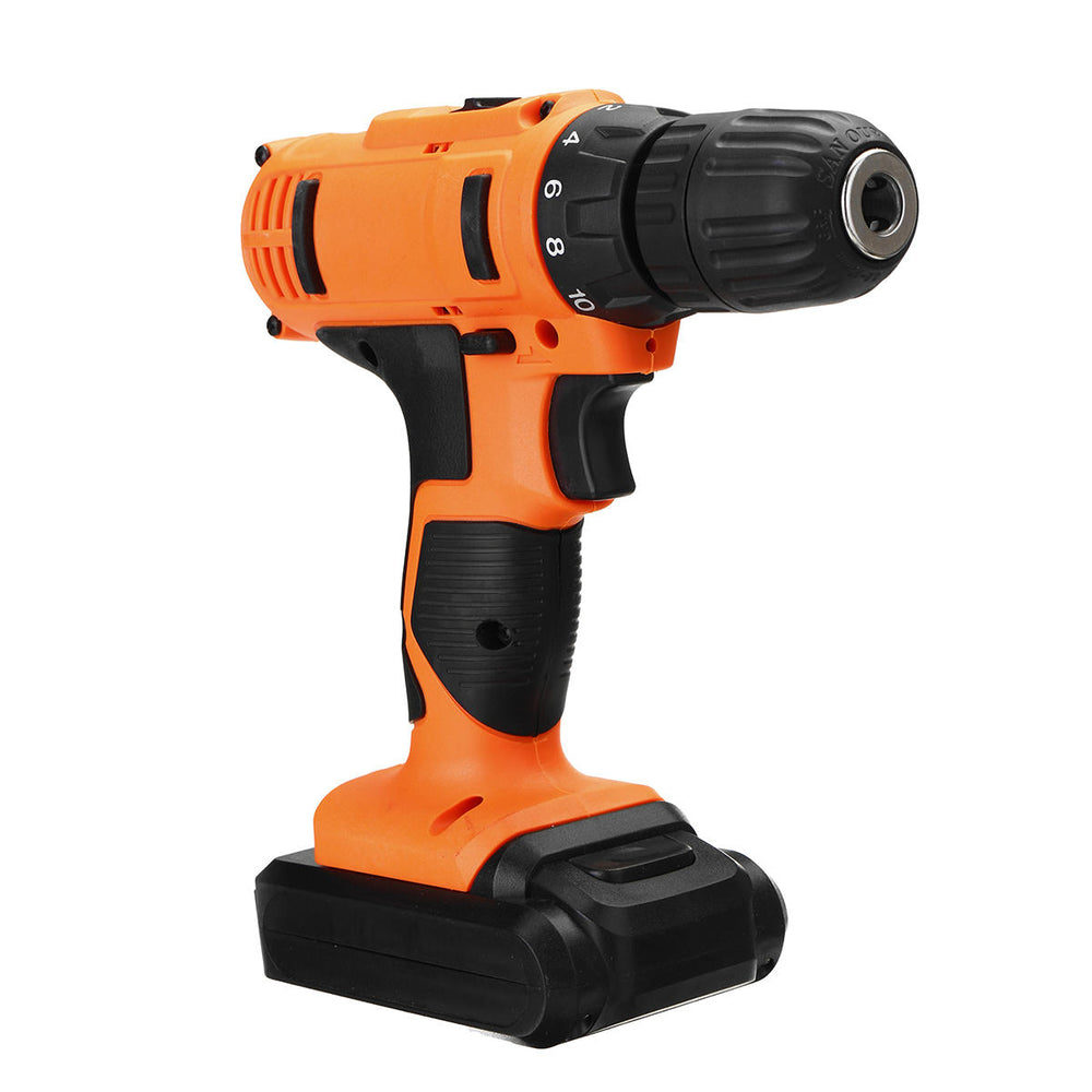 18V Electric Screwdriver Cordless Hammer Impact Power Drill Driver Rechargeable with 13Pcs Drill Bit Image 2