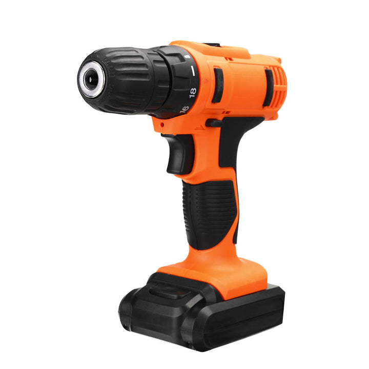 18V Electric Screwdriver Cordless Hammer Impact Power Drill Driver Rechargeable with 13Pcs Drill Bit Image 3