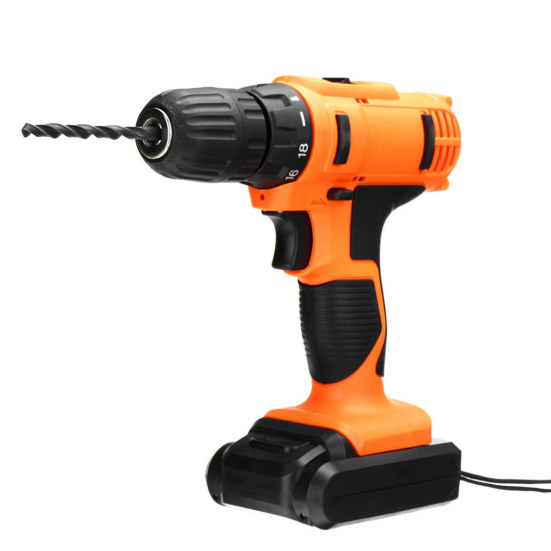 18V Electric Screwdriver Cordless Hammer Impact Power Drill Driver Rechargeable with 13Pcs Drill Bit Image 4