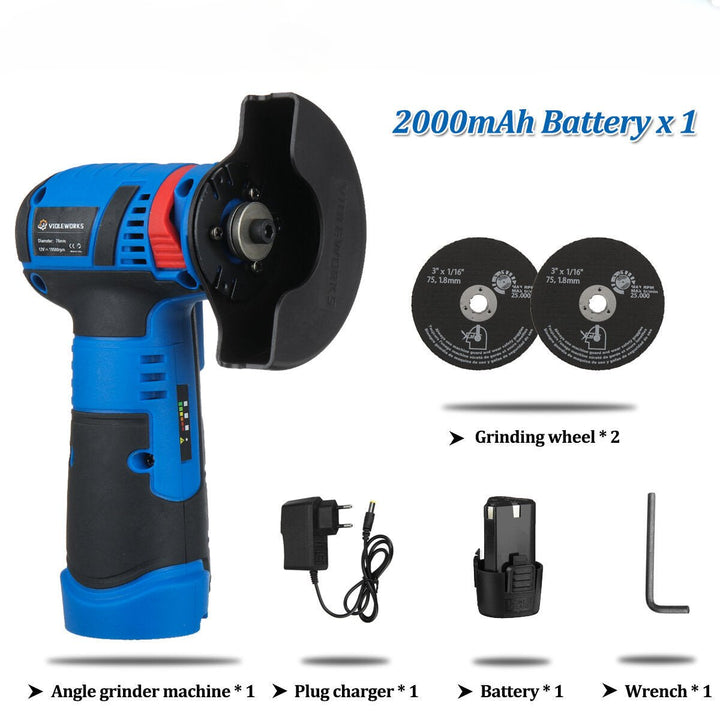 12V Mini Brushless Angle Grinder Cordless Polishing Grinding Machine Electric Power Cutter Image 11