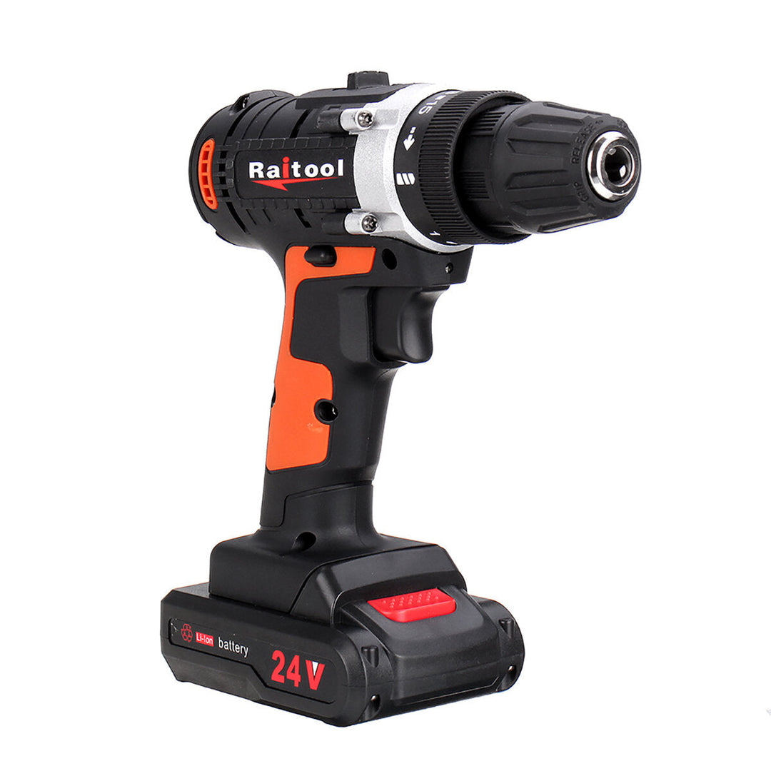 12V,24V Lithium Battery Power Drill Cordless Rechargeable 2 Speed Electric Drill Image 6