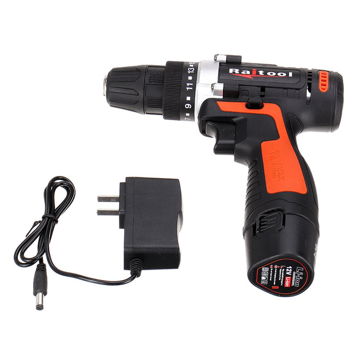 12V,24V Lithium Battery Power Drill Cordless Rechargeable 2 Speed Electric Drill Image 10