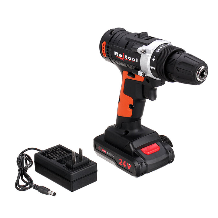 12V,24V Lithium Battery Power Drill Cordless Rechargeable 2 Speed Electric Drill Image 11