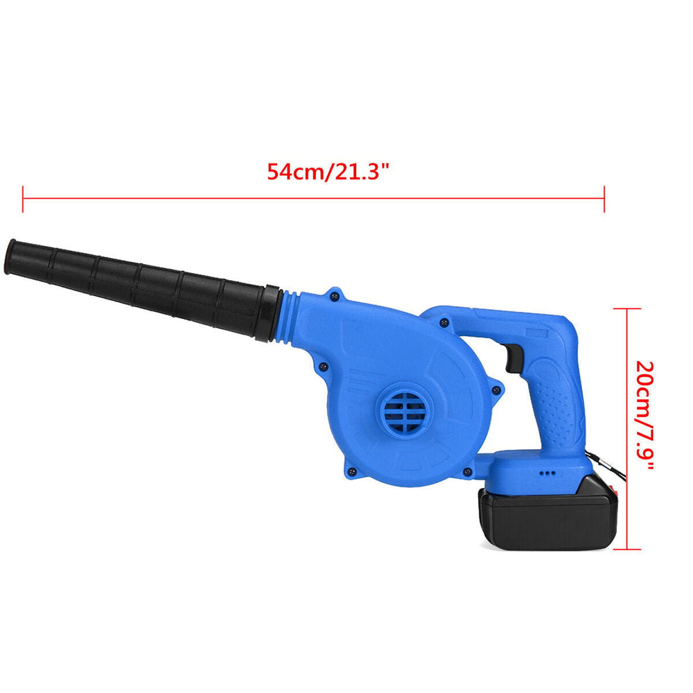 19800mAh Li-Ion Battery Electric Cordless Blower Air Leaf Dust Blower Power Tools Image 2