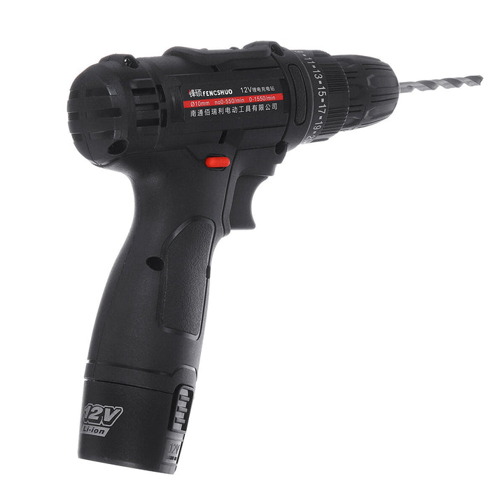 12V 1500mAh Rechargeable Electric Hand Drill Multi-functional Drill Household Repair Tool Image 4