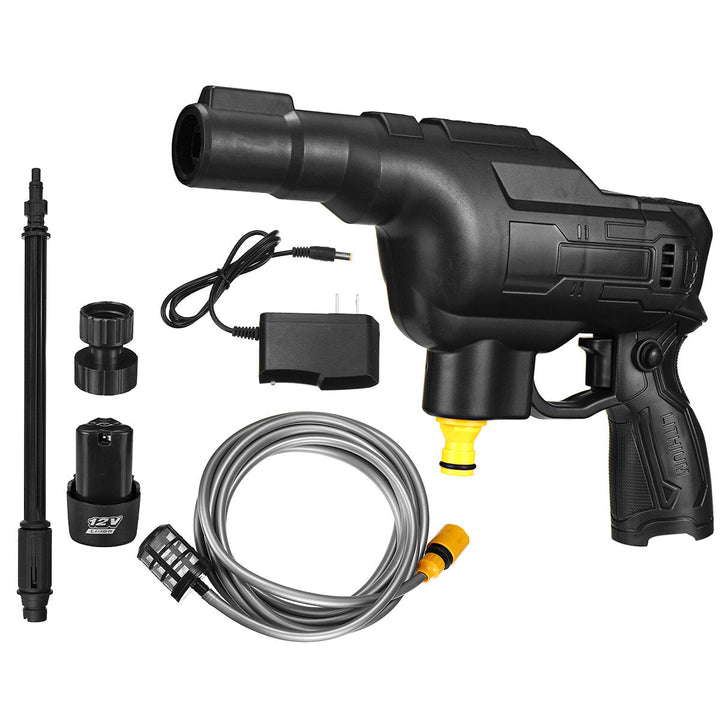 12V Cordless Electric High Pressure Washer Guns Portable Car Washing Machine Patio Car Cleaner Image 1