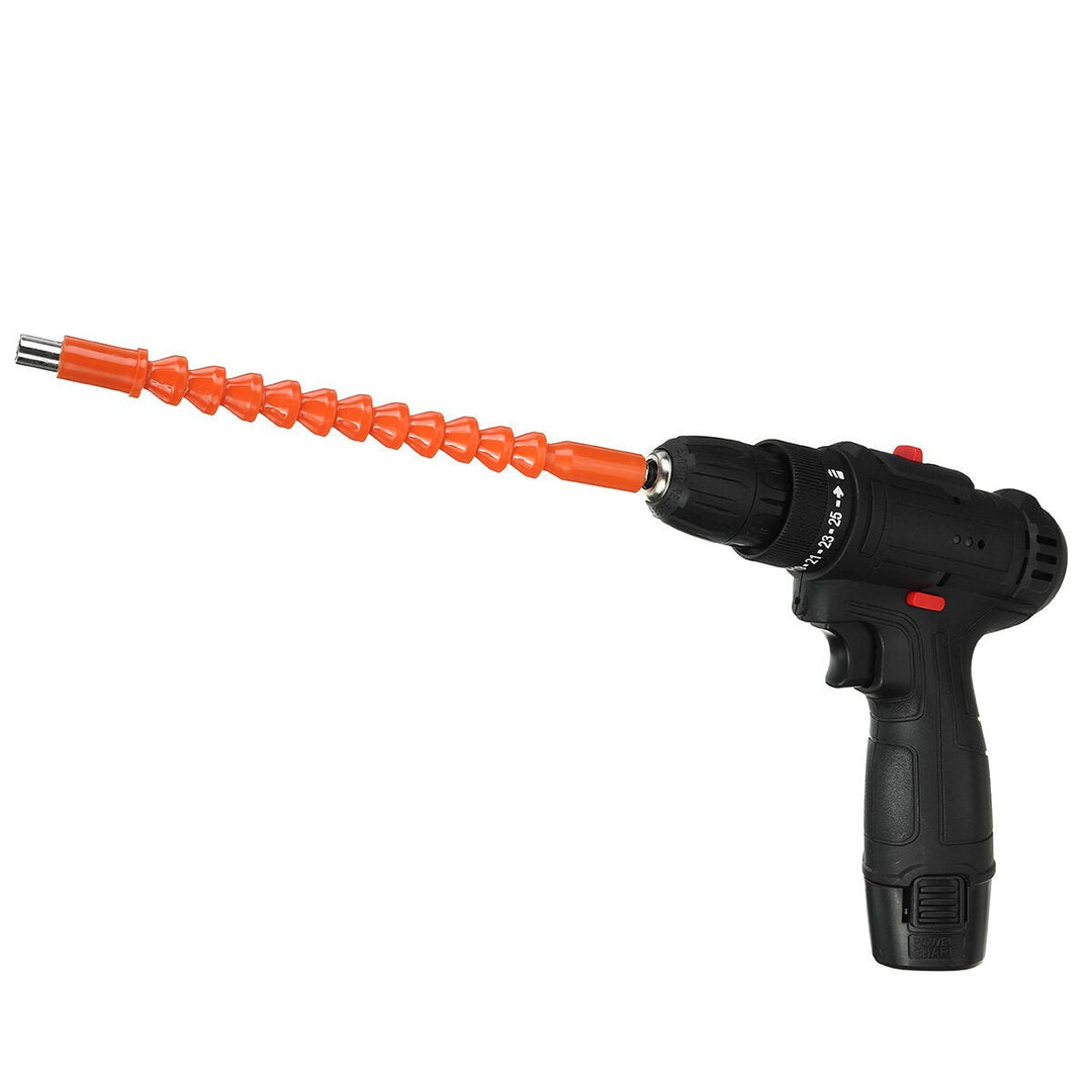 12V LED Cordless Electric Impact Hammer Drill Rechargeable Screwdriver W, 2pcs Battery Image 1