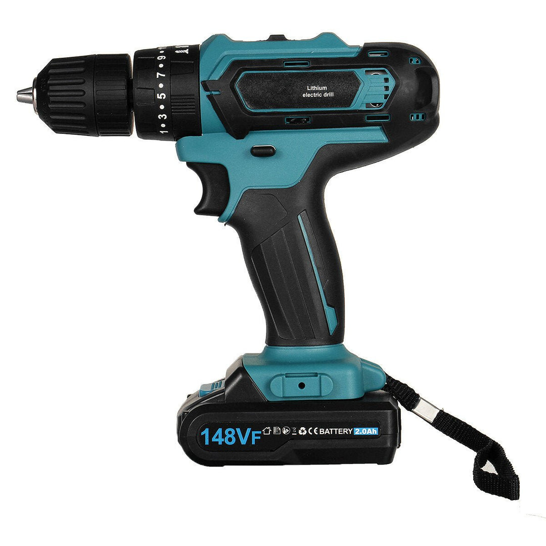 148VF 2.0Ah Cordless Electric Impact Drill Rechargeable Drill Screwdriver W, 1 or 2 Li-ion Battery Image 1