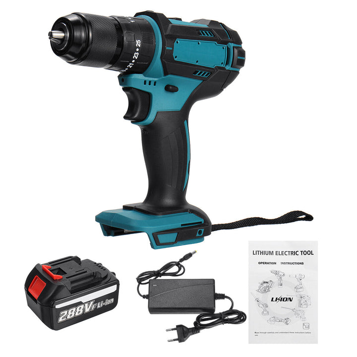 13mm 800W Cordless Electirc Impact Drill Driver 25+3 Torque Electric Drill Screwdriver Image 9