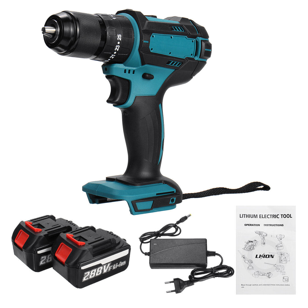 13mm 800W Cordless Electirc Impact Drill Driver 25+3 Torque Electric Drill Screwdriver Image 10