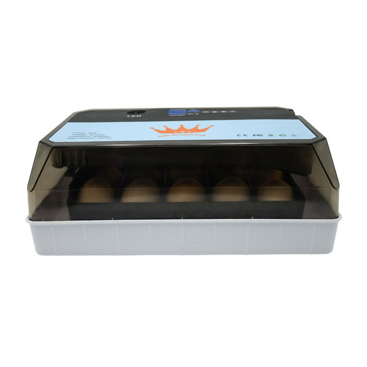 15 Eggs Fully Automatic Incubator Digital Poultry Hatcher Egg Turning LED Lamp Image 2