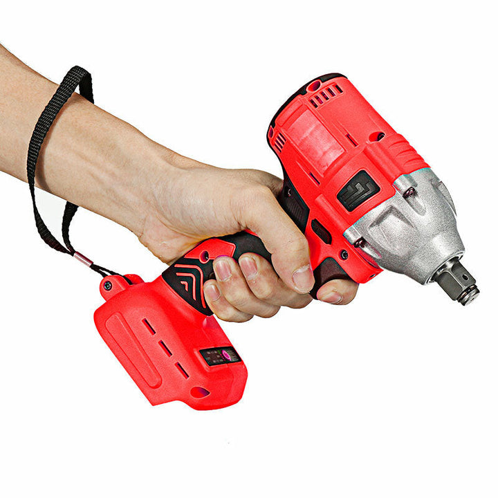 18V 1,2" 10000mAh Brushless Cordless Impact Wrench 350Nm Electric Drilling Tool with LED Light Image 5