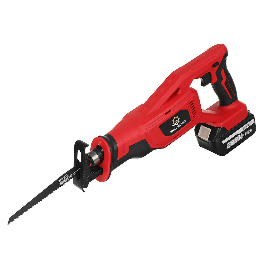 18V Brushless Cordless Reciprocating Saw 4 Blades Woodworking Cutting Tool Image 6