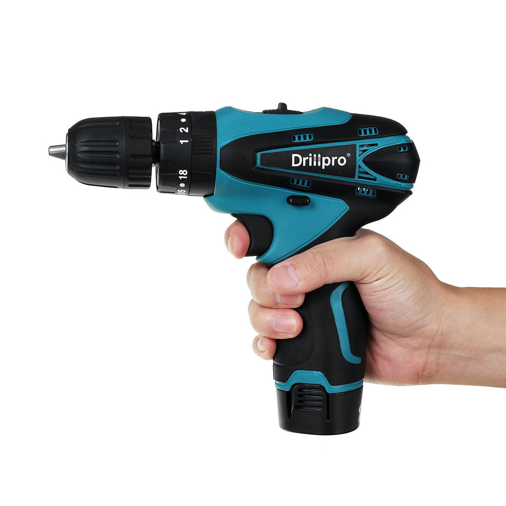 18V Cordless Three-Function Impact Drill Impact Screwdriver Driver Set Image 2