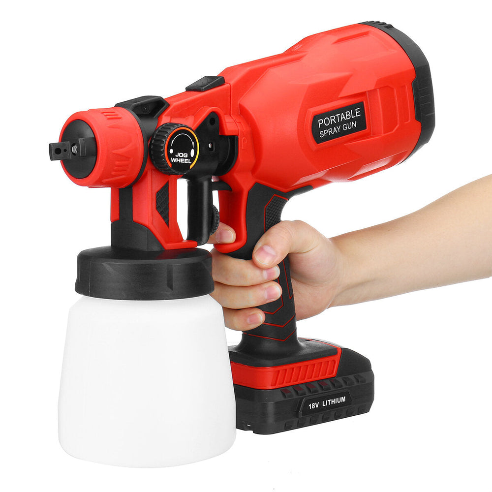 18V Electric Cordless Spray Guns 800ml Household Paint Sprayer High Pressure Flow Control Easy Airbrush Image 2