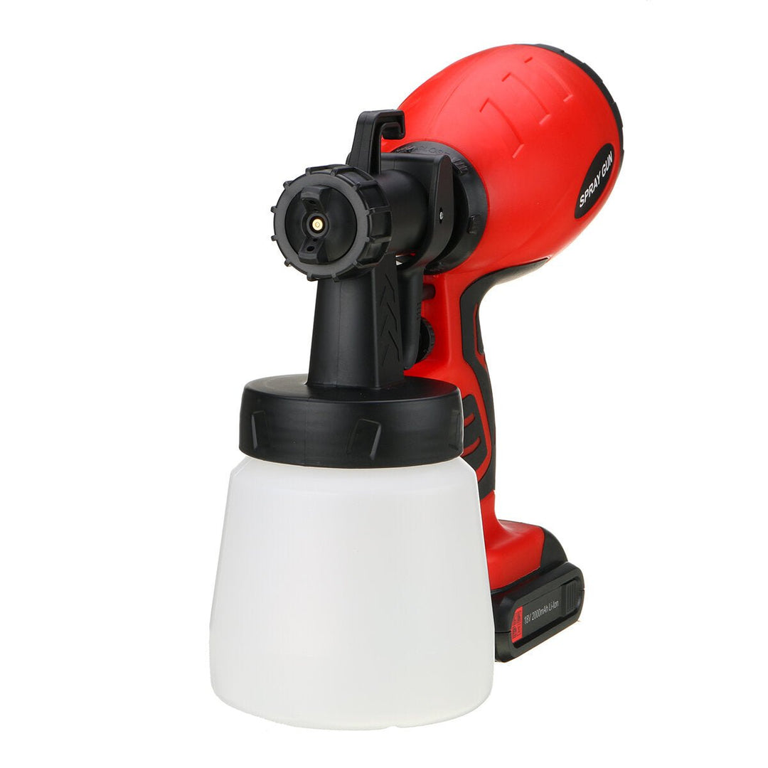 2000mAh Portable Electric Paint Sprayer Wireless Handheld Spray Guns Home Indoor Fence Painting Tool Image 3