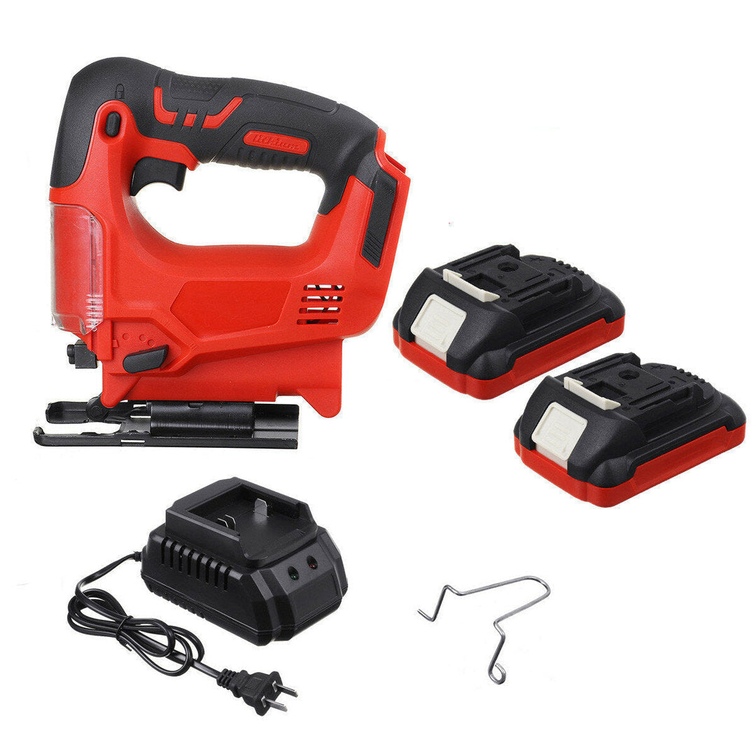 2000mAh Electric Saws Cordless Jig Saw Angle Adjustble 65mm Cutting Depth With 1 Or 2 Batteries Image 12