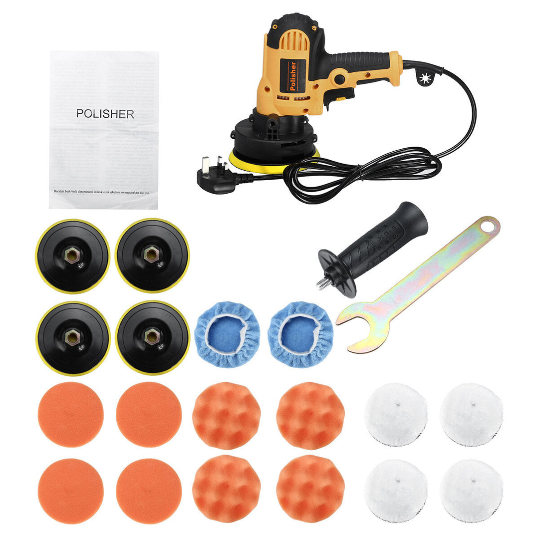 20pcs 5" 700W Car Electric Polisher Polishing Tool Wax Machine Buffer Sander Image 8