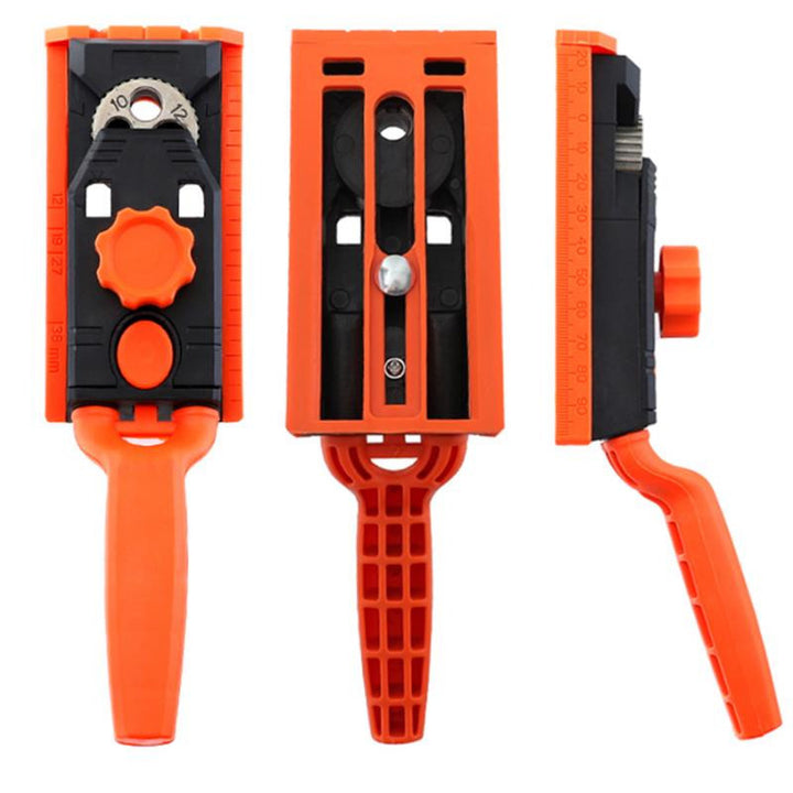 2 In 1 Pocket Hole Jig 6,8,10,12mm Dowel Jig Carpentry Locator Doweling Jig Hole Drill Guide Image 2