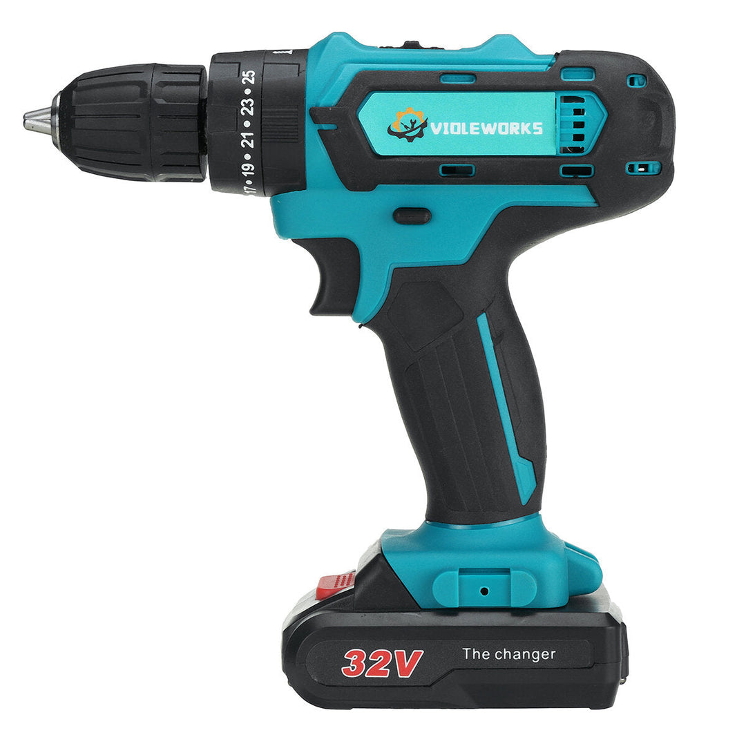 2 Speed Power Drills 6000maAh Cordless Drill 3 IN 1 Electric Screwdriver Hammer Drill Image 3