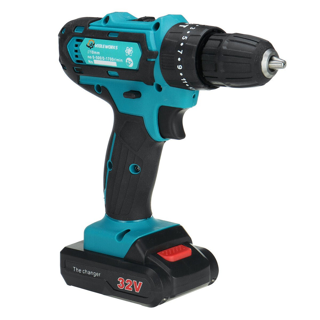 2 Speed Power Drills 6000maAh Cordless Drill 3 IN 1 Electric Screwdriver Hammer Drill Image 4