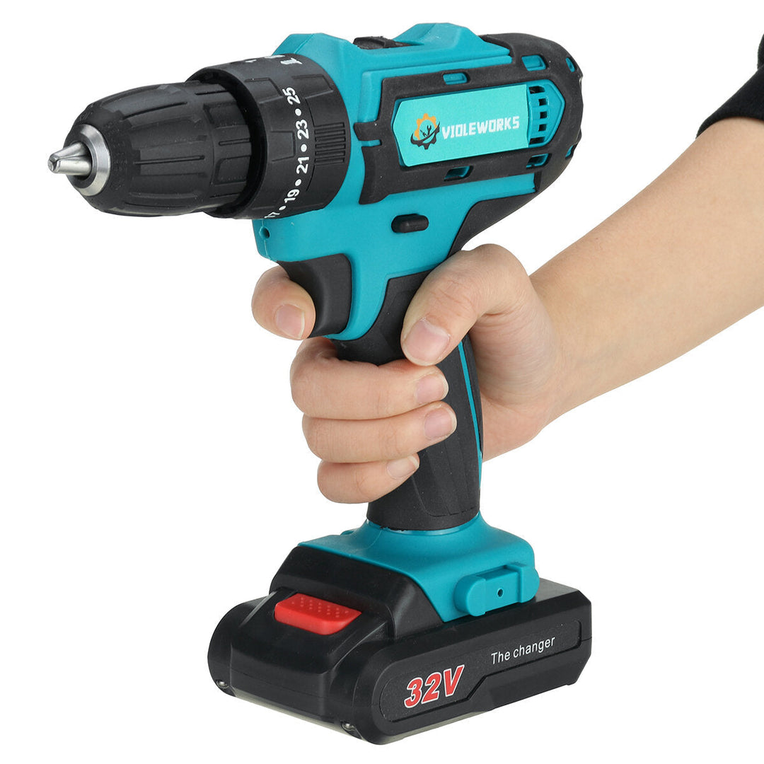 2 Speed Power Drills 6000maAh Cordless Drill 3 IN 1 Electric Screwdriver Hammer Drill Image 7