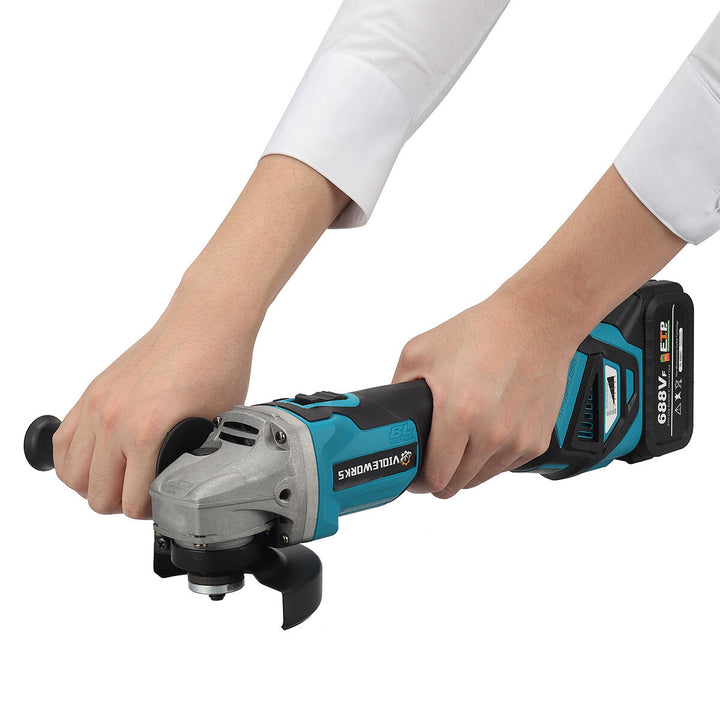 2 IN 1 Brushless lithium Battery Six-Speed Speed Regulation Polisher Angle Grinder 18V Battery Image 6