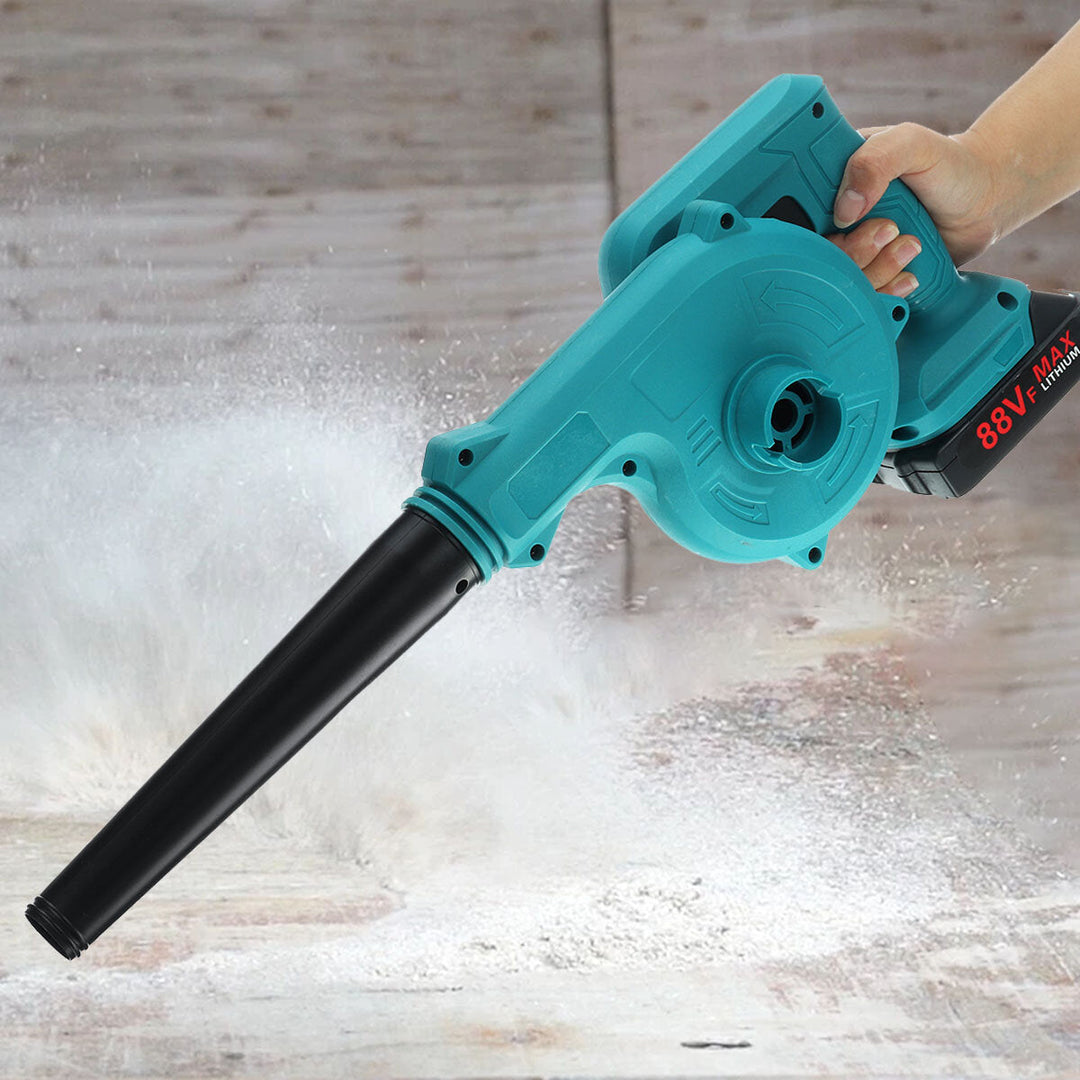 2 IN 1 Cordless Electric Air Blower and Suction Handheld Leaf Computer Dust Collector Cleaner Power Tool Image 6