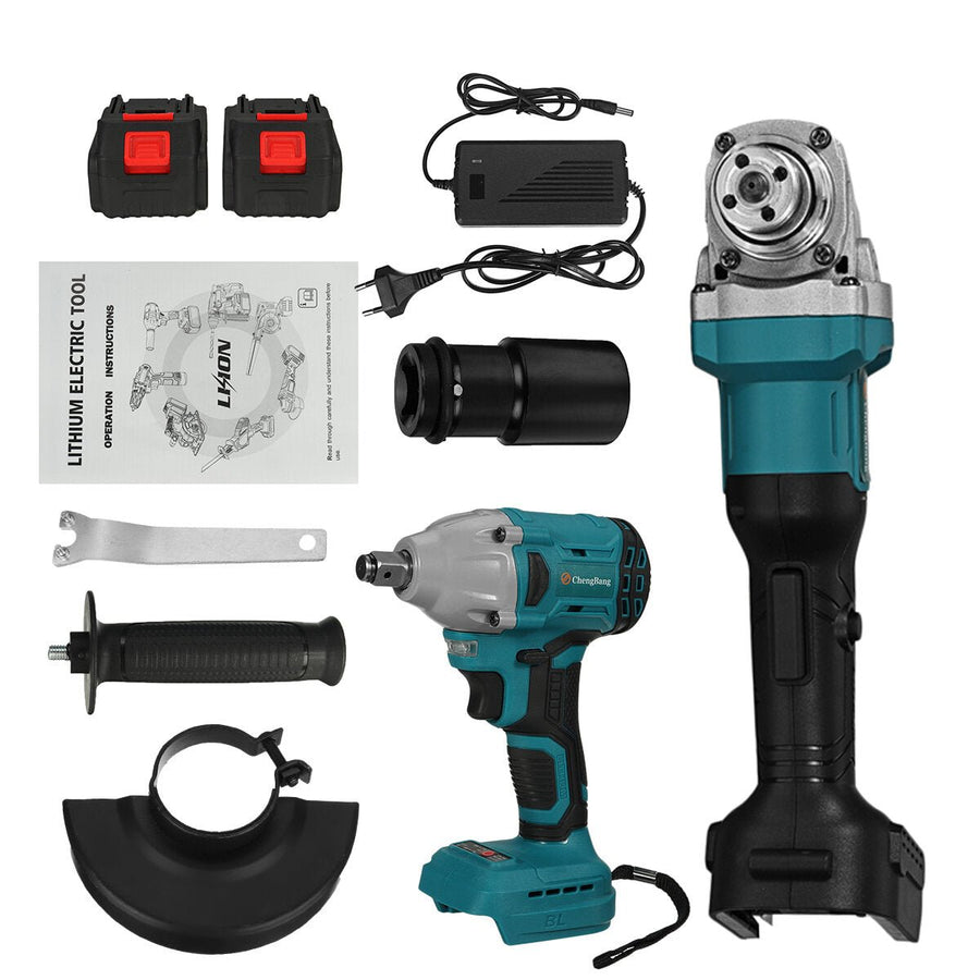 2 IN 1 Cordless Impact Wrench Angle Grinder For Makita 18V Battery Image 1