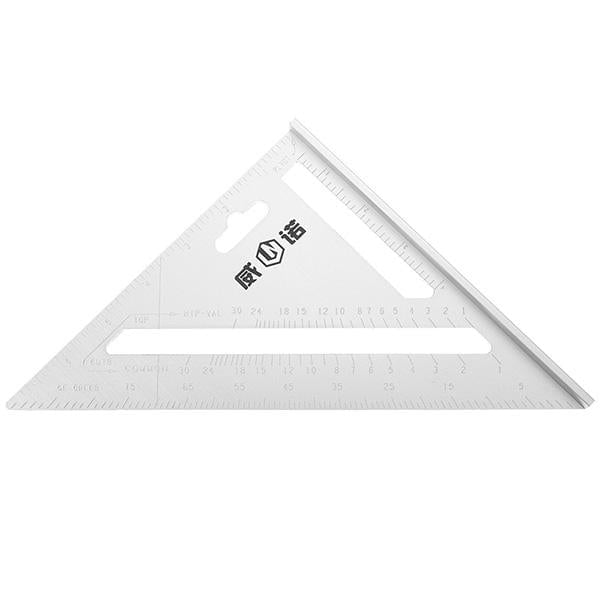 200mm Aluminum Ruler Speed Square Protractor Miter Framing Measuring Tool Image 1