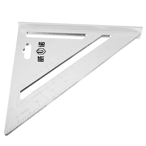 200mm Aluminum Ruler Speed Square Protractor Miter Framing Measuring Tool Image 4