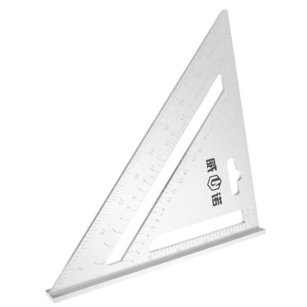 200mm Aluminum Ruler Speed Square Protractor Miter Framing Measuring Tool Image 6