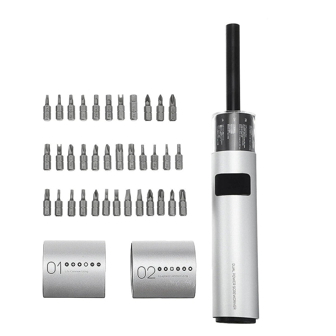 200N.m Electric Screwdriver Set Magnetic Suction Integrated Design for Home Improvement Repair, Screw Removal Image 2