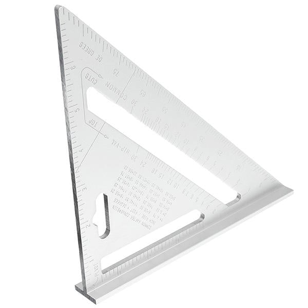 200mm Aluminum Ruler Speed Square Protractor Miter Framing Measuring Tool Image 7