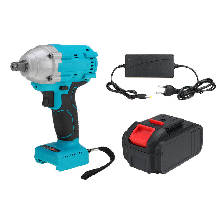 21V 520N.m Electric Cordless Impact Wrench 1,2" Brushless Driver Drill 5pcs Sockets Also Adapted To Makita Battery Image 2