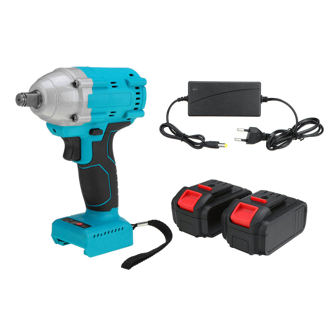 21V 520N.m Electric Cordless Impact Wrench 1,2" Brushless Driver Drill 5pcs Sockets Also Adapted To Makita Battery Image 4