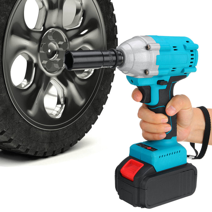 21V 520N.m Electric Cordless Impact Wrench 1,2" Brushless Driver Drill 5pcs Sockets Also Adapted To Makita Battery Image 10