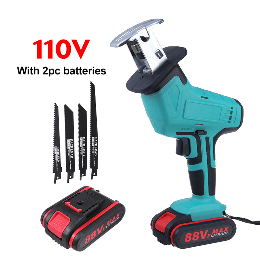 21V 7500mAh Electric Reciprocating Saw Ki tCordless Saw Cutting Blades+2 Battery Image 11