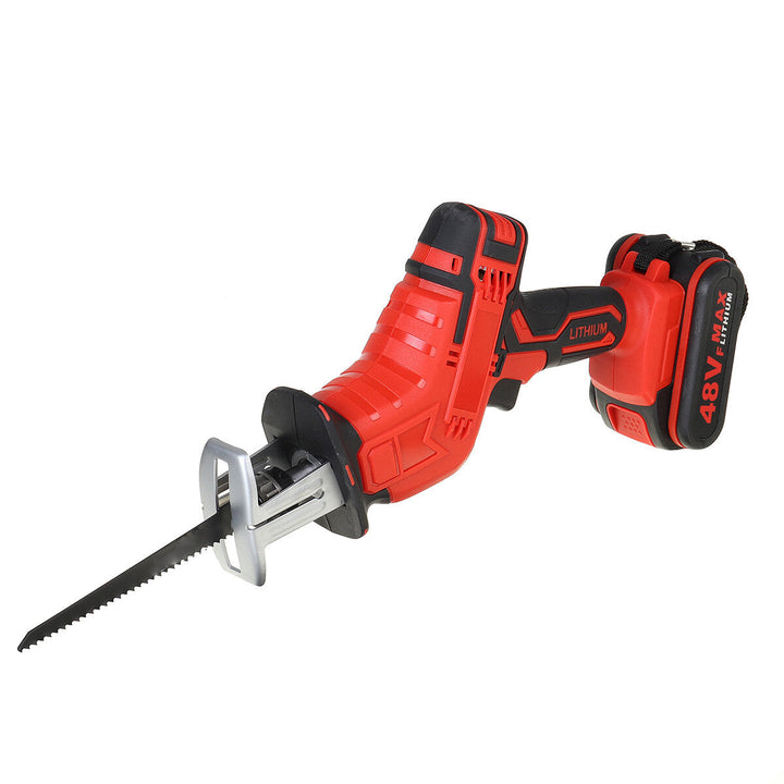 21V Cordless Reciprocating Saw Electric Saw W, 4 Saw Blades Metal Cutting Woodworking W, 1,2 Lithium Battery Image 5