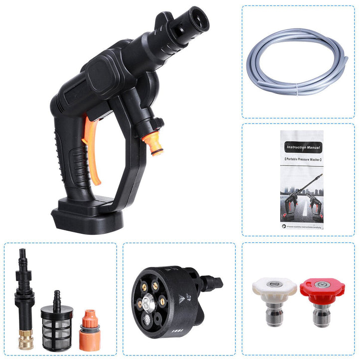 21V Cordless High Pressure Cleaner Car Washer Spray Guns Water Sprayer Car Washing Machine Image 1