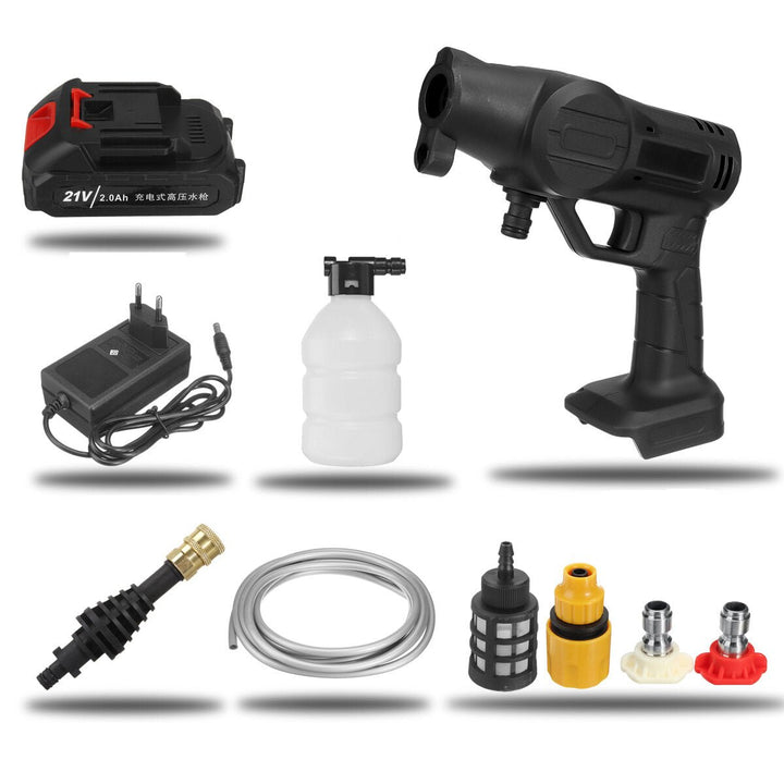 21V Cordless High Pressure Washer Car Washing Machine Garden Agriculture Water Spray Guns W, 1,2 Battery Image 11