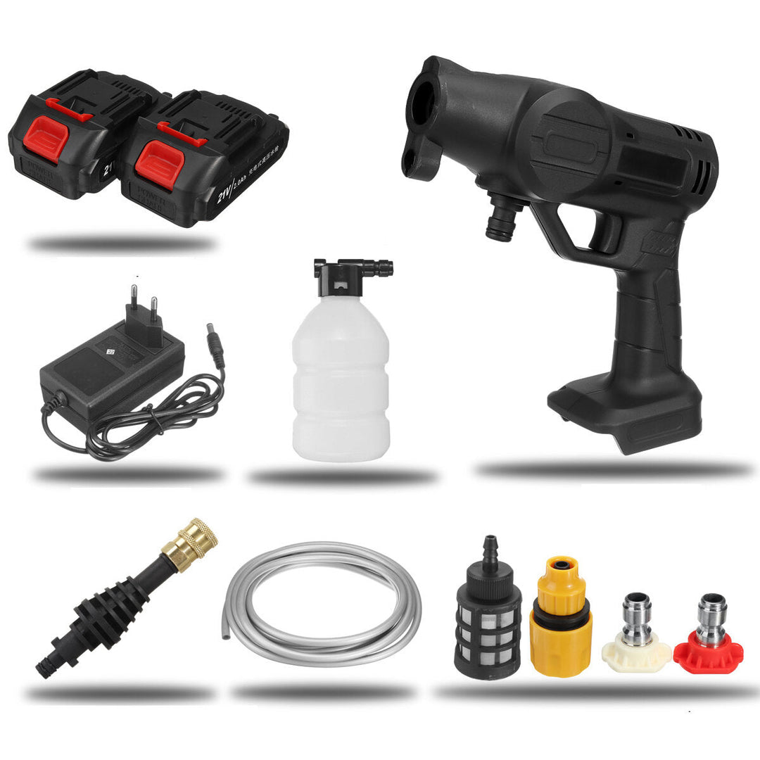 21V Cordless High Pressure Washer Car Washing Machine Garden Agriculture Water Spray Guns W, 1,2 Battery Image 12