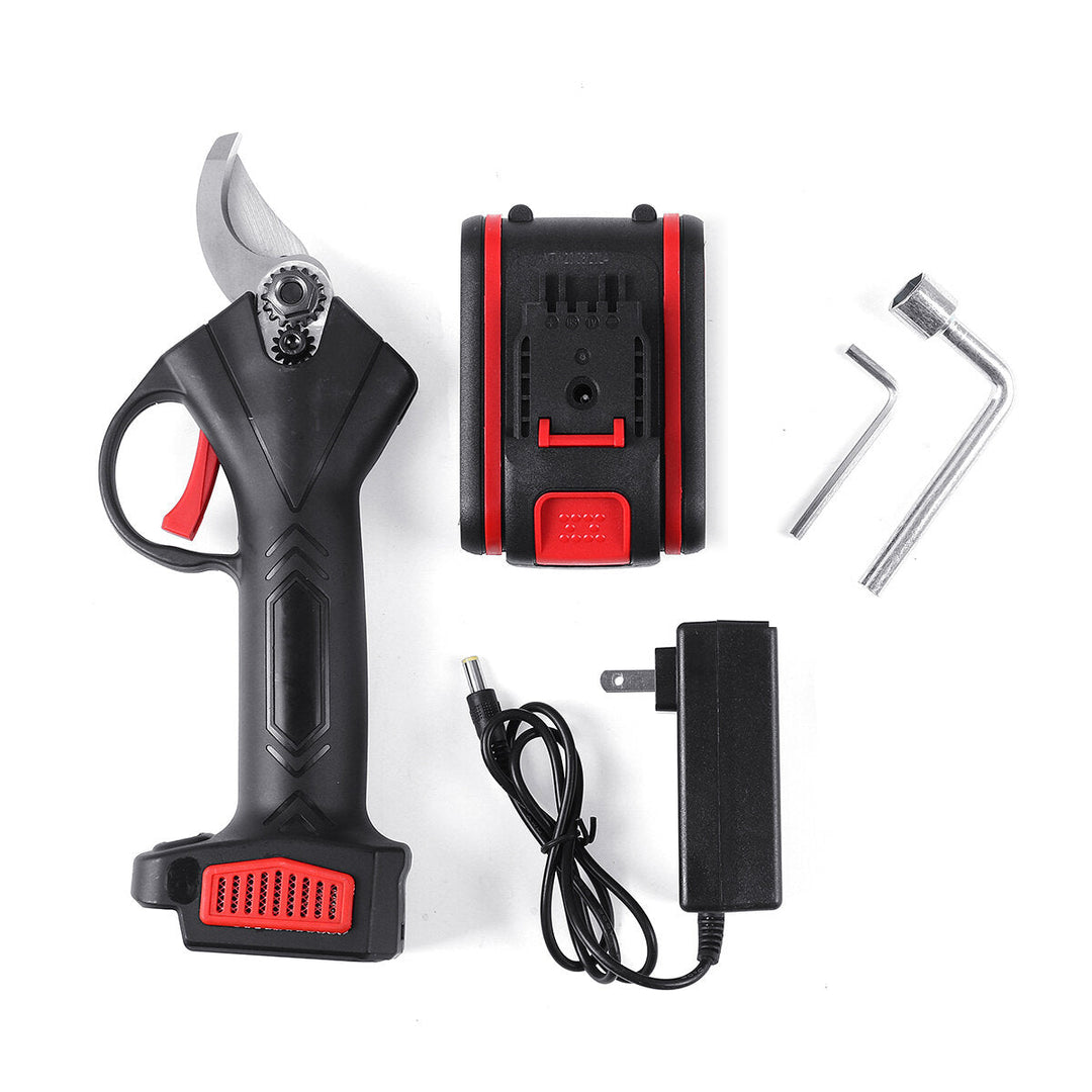 21V Wireless 25mm Rechargeable Electric Scissors Branch Pruning Shear Tree Cutting Tools Image 10