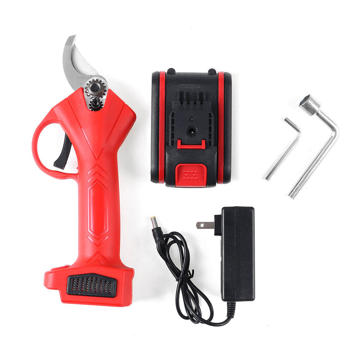 21V Wireless 25mm Rechargeable Electric Scissors Branch Pruning Shear Tree Cutting Tools Image 12