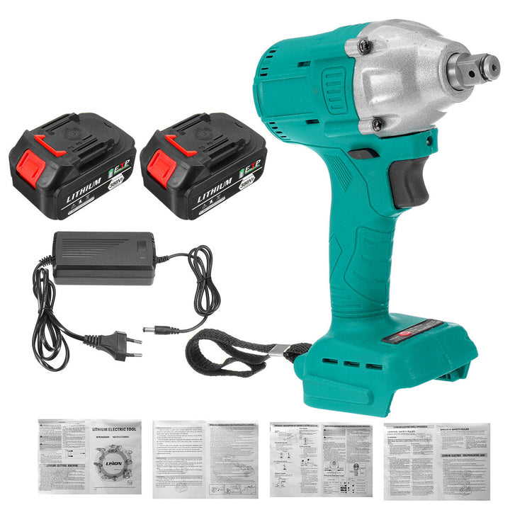 22890mAh 388VF 850N.m Brushless Impact Wrench Cordless Handheld Electric Wrench W, 1,2 Battery 18V Battery Image 11