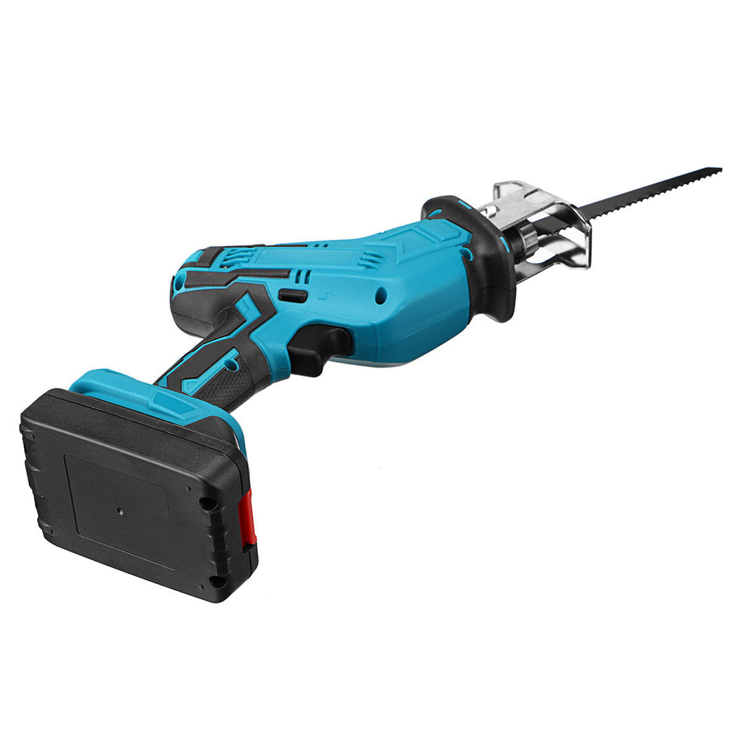 21V Cordless Reciprocating Saw Electric Sabre Saw Woodworking Wood Metal Cutting With 1 Battery Image 4