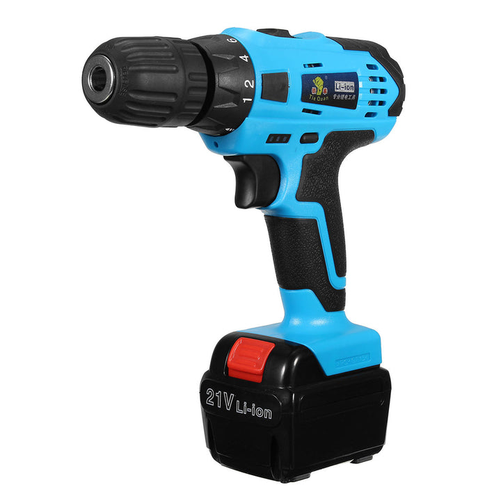 21V Li- ion Electric Hand Drill Cordless Hammer Drill Chunk 1,2mm 10mm Image 2