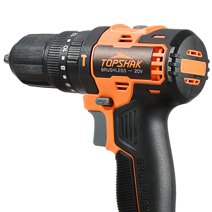 20V 13mm Brushless Impact Electric Drill 45N.m Torque 0-1650RPM Variable Speed Image 2