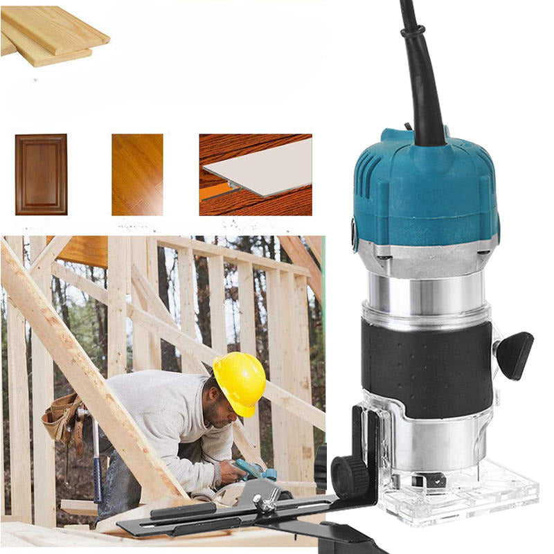 220V 3000W Electric Hand Trimmer Woodworking Palm Router Laminate Trimmer Image 4